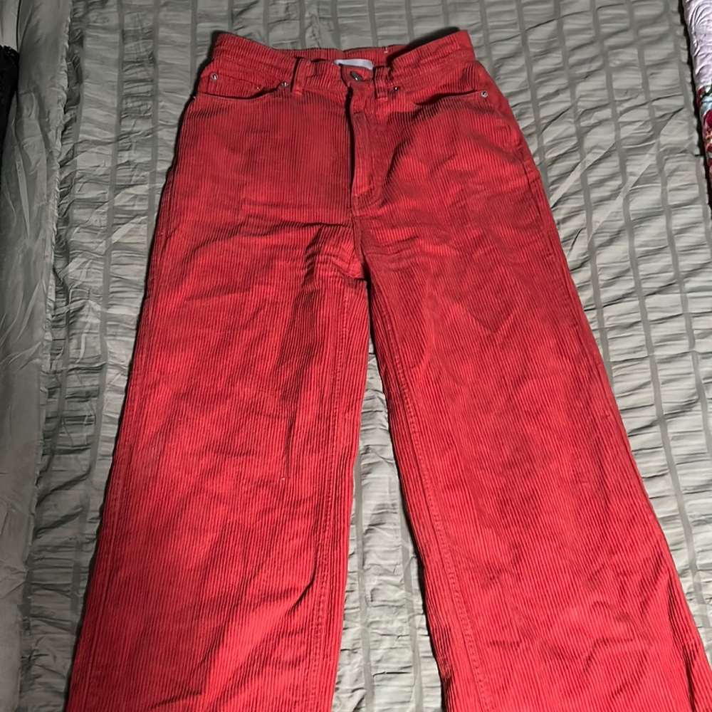Orange BDG Urban Outfitters straight leg pants